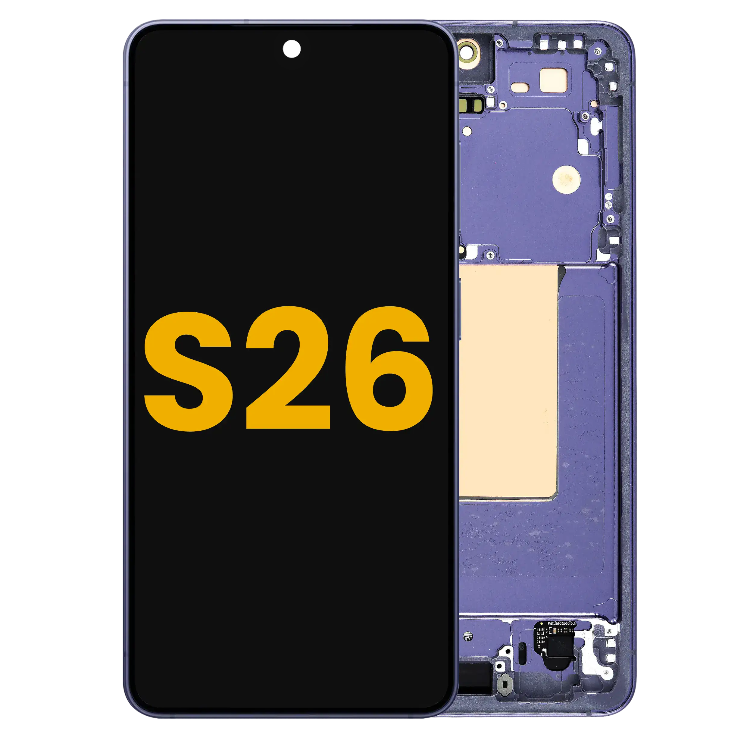 Display OLED completo con Frame per Samsung Galaxy S26 5G (US e International) (Refurbished) (Cobalt Violet)