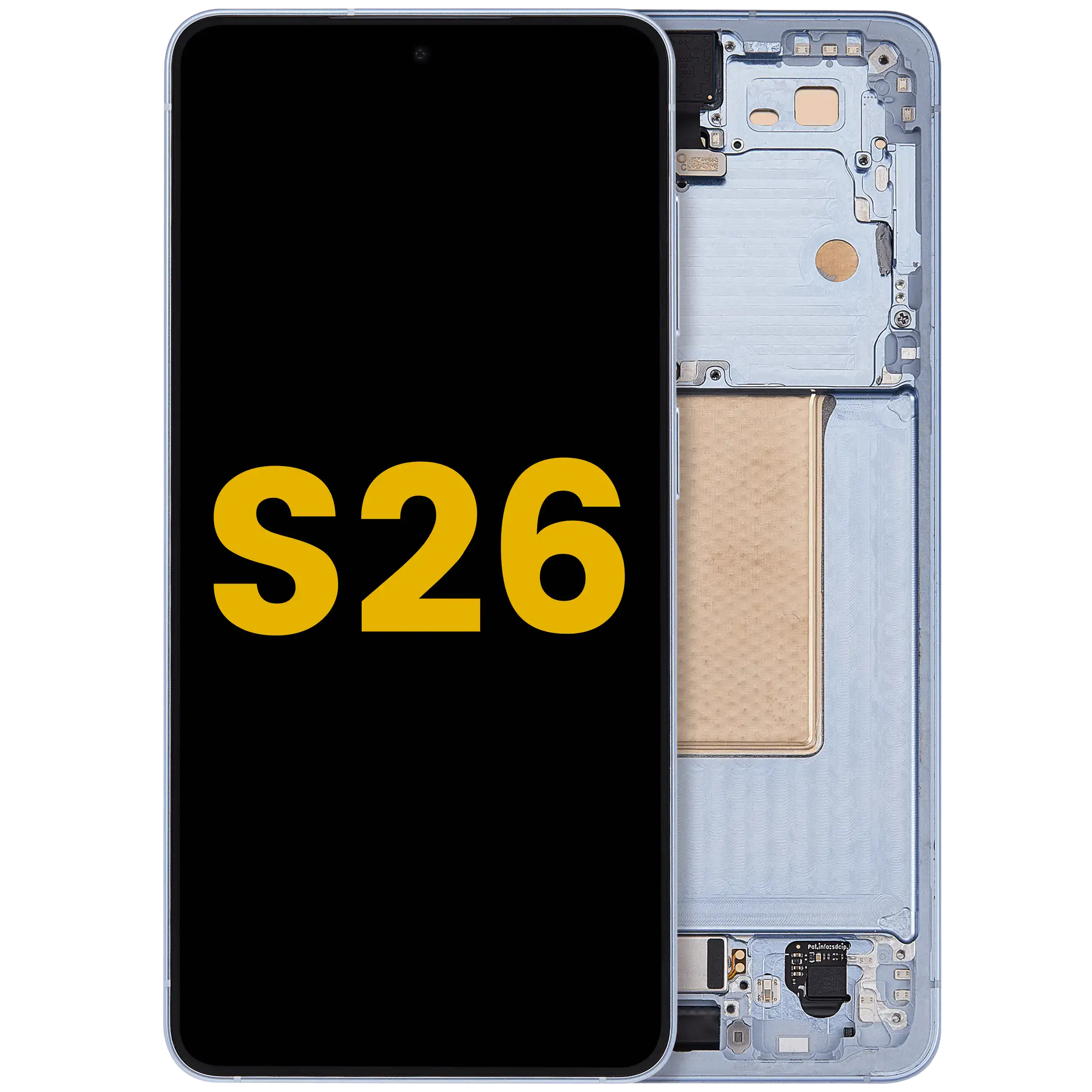 Display OLED completo con Frame per Samsung Galaxy S26 5G (US e International) (Refurbished) (Blu cielo)