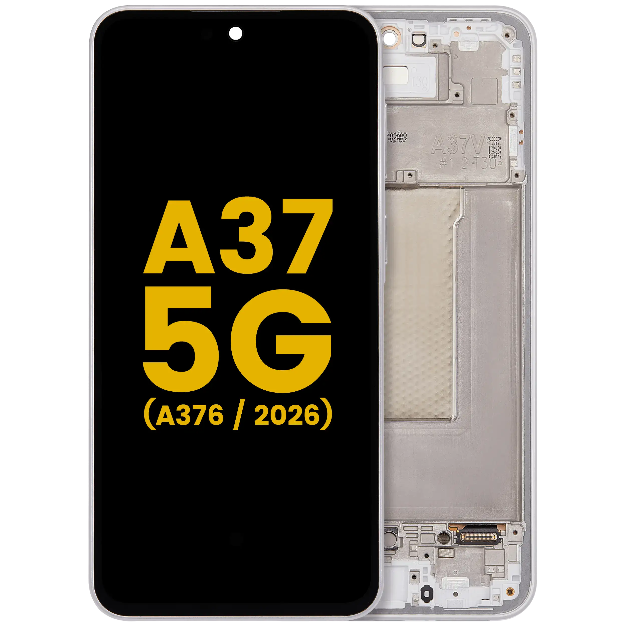 Display OLED completo con Frame per Samsung Galaxy A37 5G (A376 / 2026) (Refurbished) (Bianco)