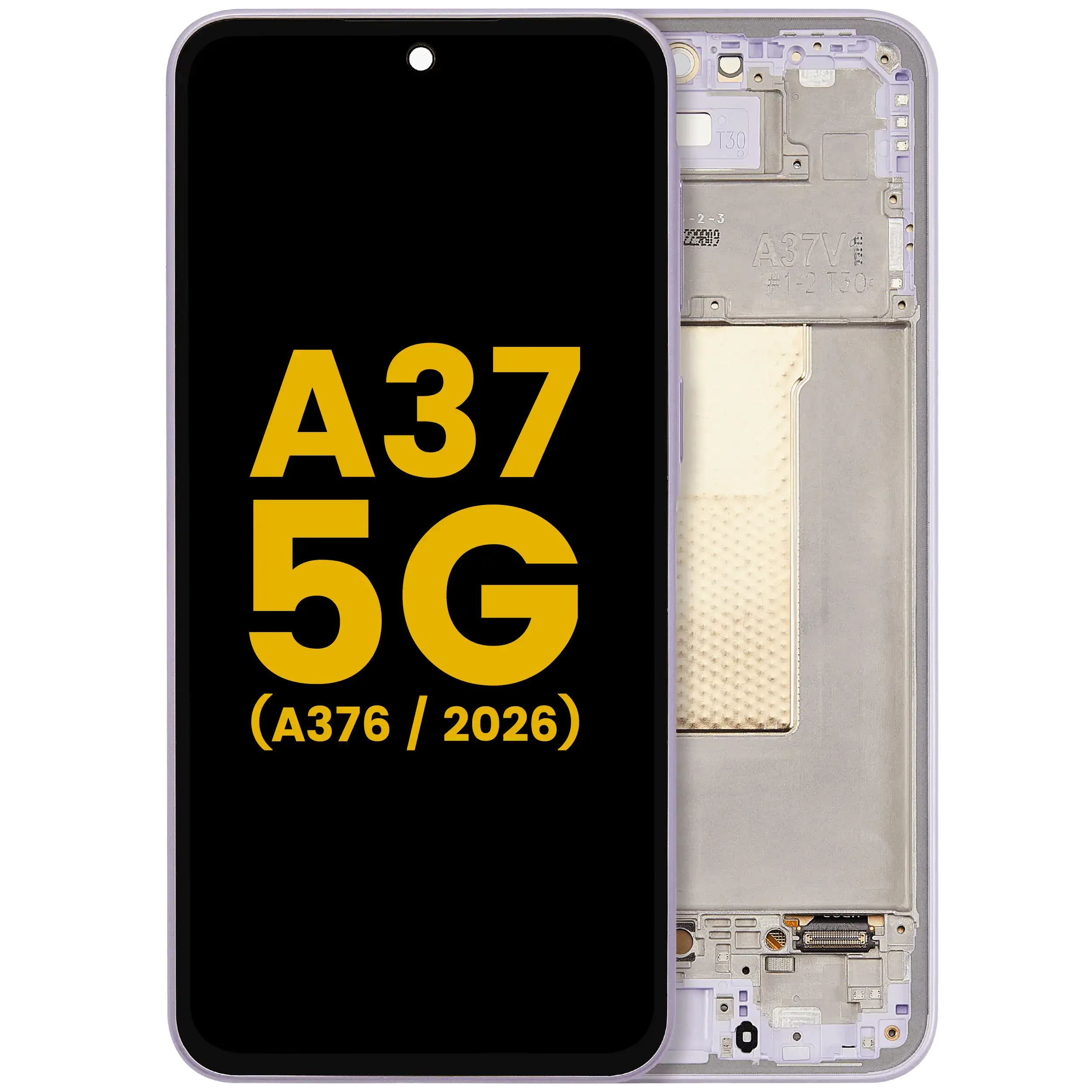 Display OLED completo con Frame per Samsung Galaxy A37 5G (A376 / 2026) (Refurbished) (Light Violet)