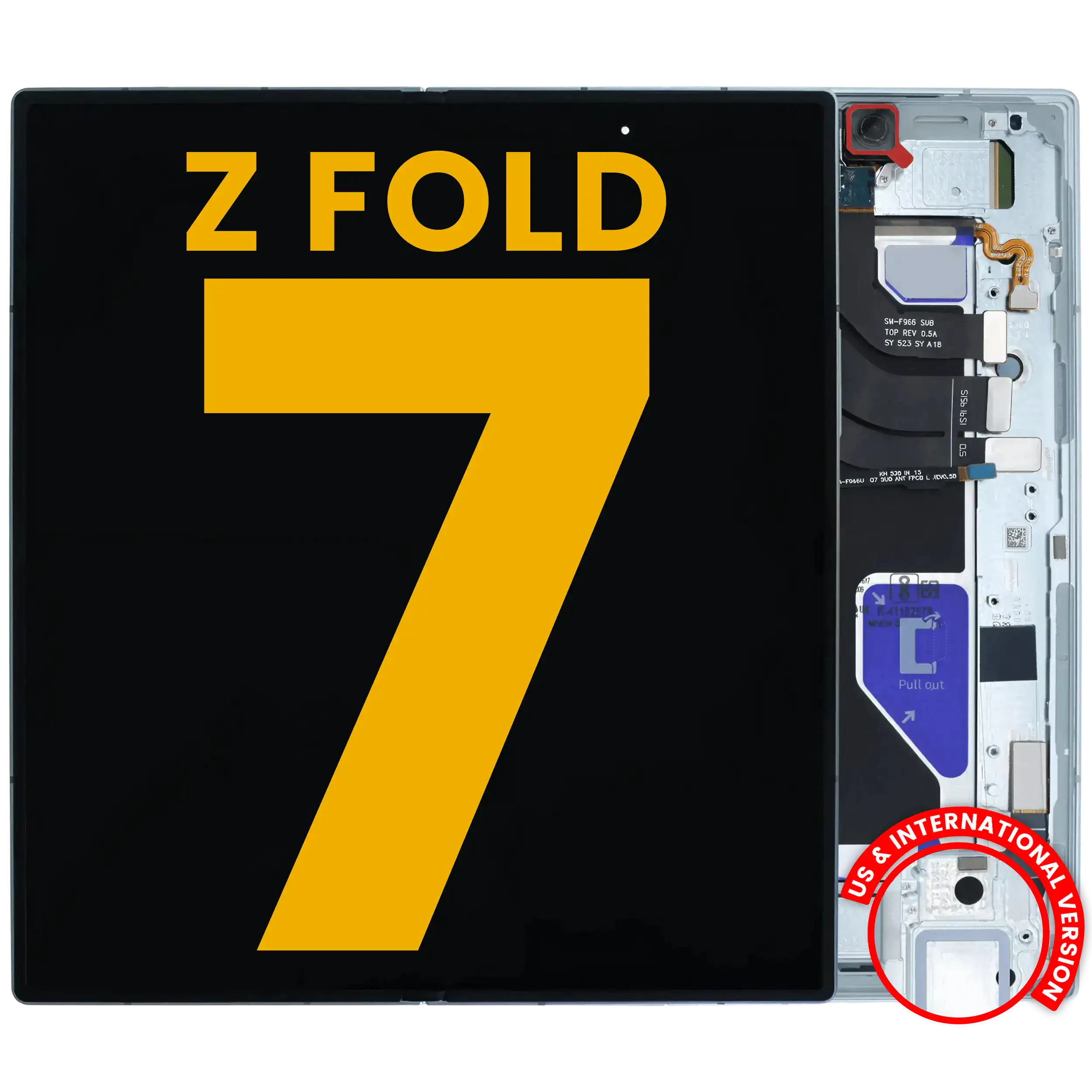 Inner Display OLED completo con Frame per Samsung Galaxy Z Fold 7 5G (US e International) (Refurbished) (Mint)
