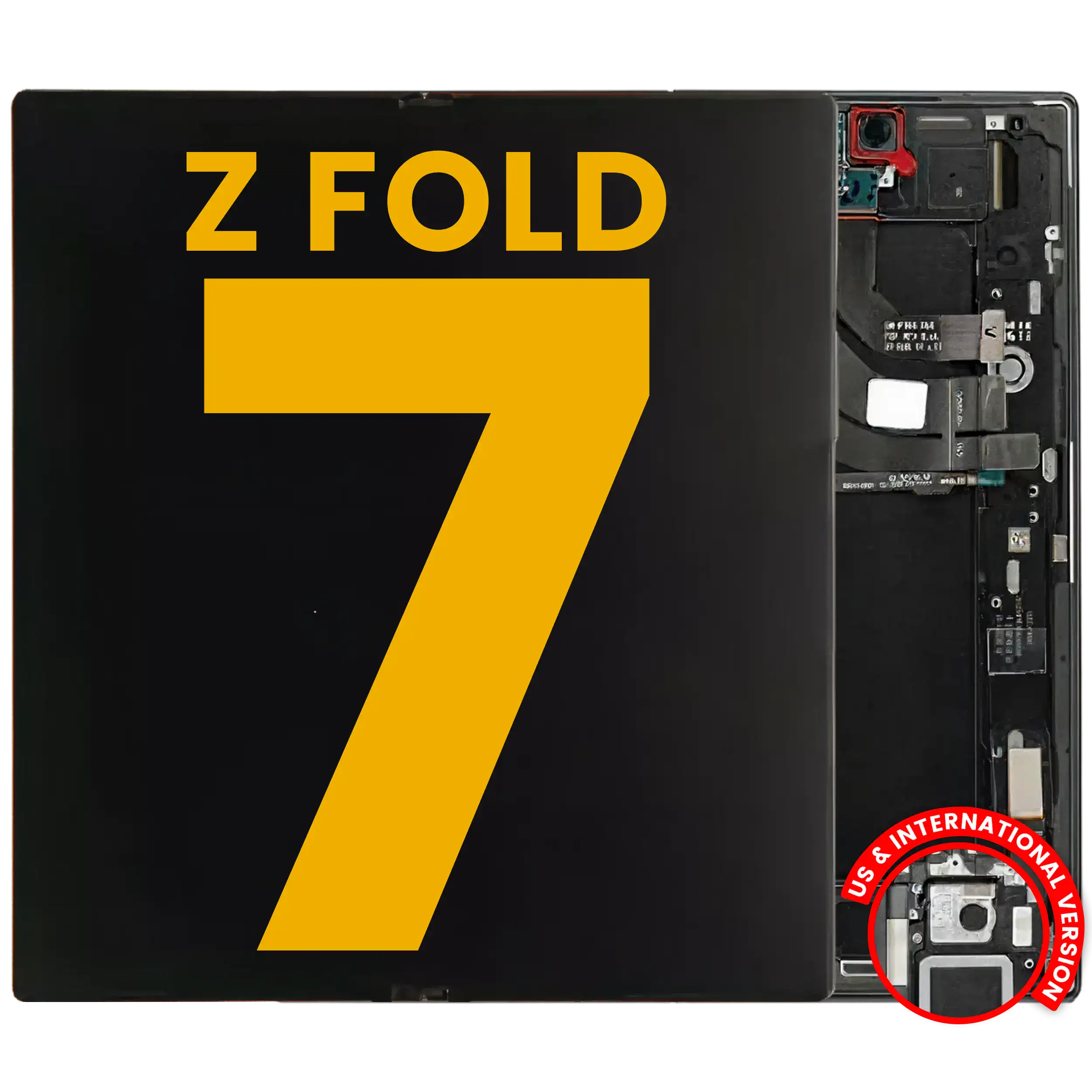 Inner Display OLED completo con Frame per Samsung Galaxy Z Fold 7 5G (US e International) (Refurbished) (Jet Nero)