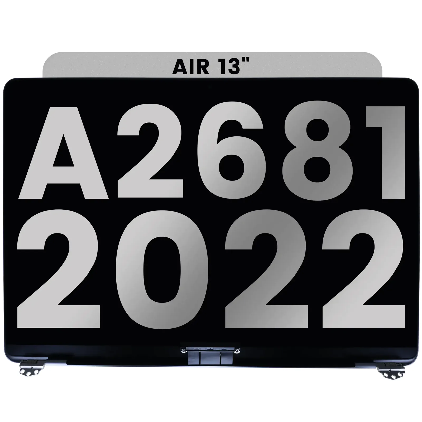 Display LCD completo per MacBook Air 13" (A2681 / Mid 2022) (Service Pack) (Grigio siderale)