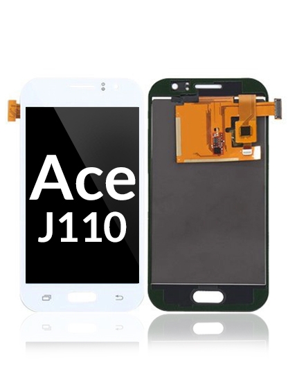 Display LCD completo senza Frame per Samsung Galaxy J1 Ace (J110 / 2016) (Bianco)