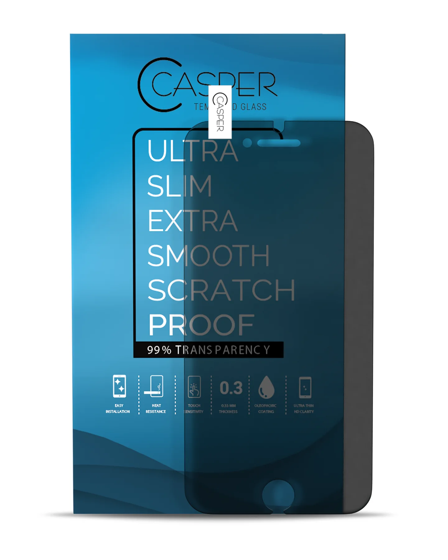 Casper Vetro temperato per iPhone 6 Plus / 6S Plus (10 Pack) (Privacy)