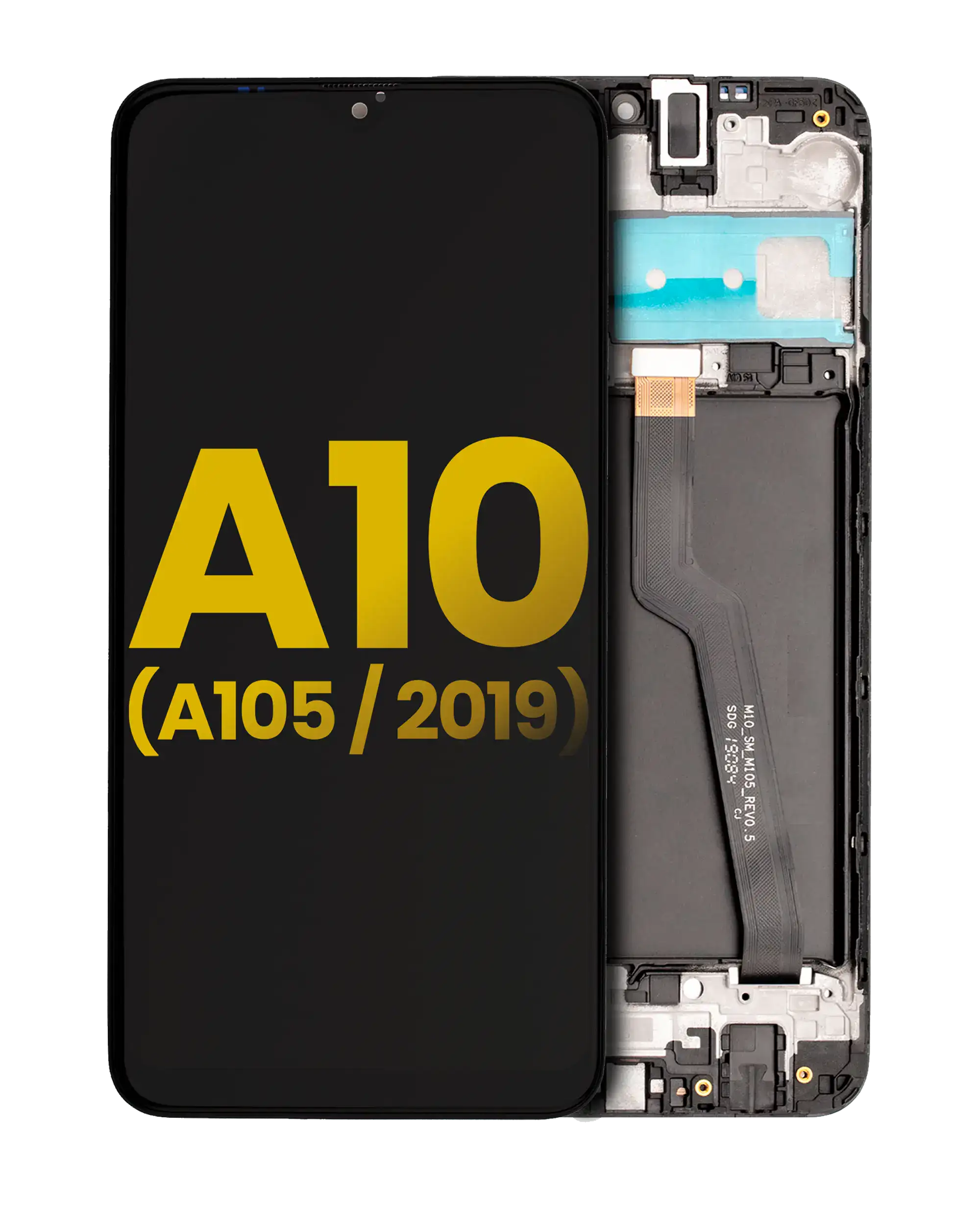 Display LCD completo con Frame per Samsung Galaxy A10 (A105 / 2019) (Single Sim) (North American Version) (Refurbished) (Nero)