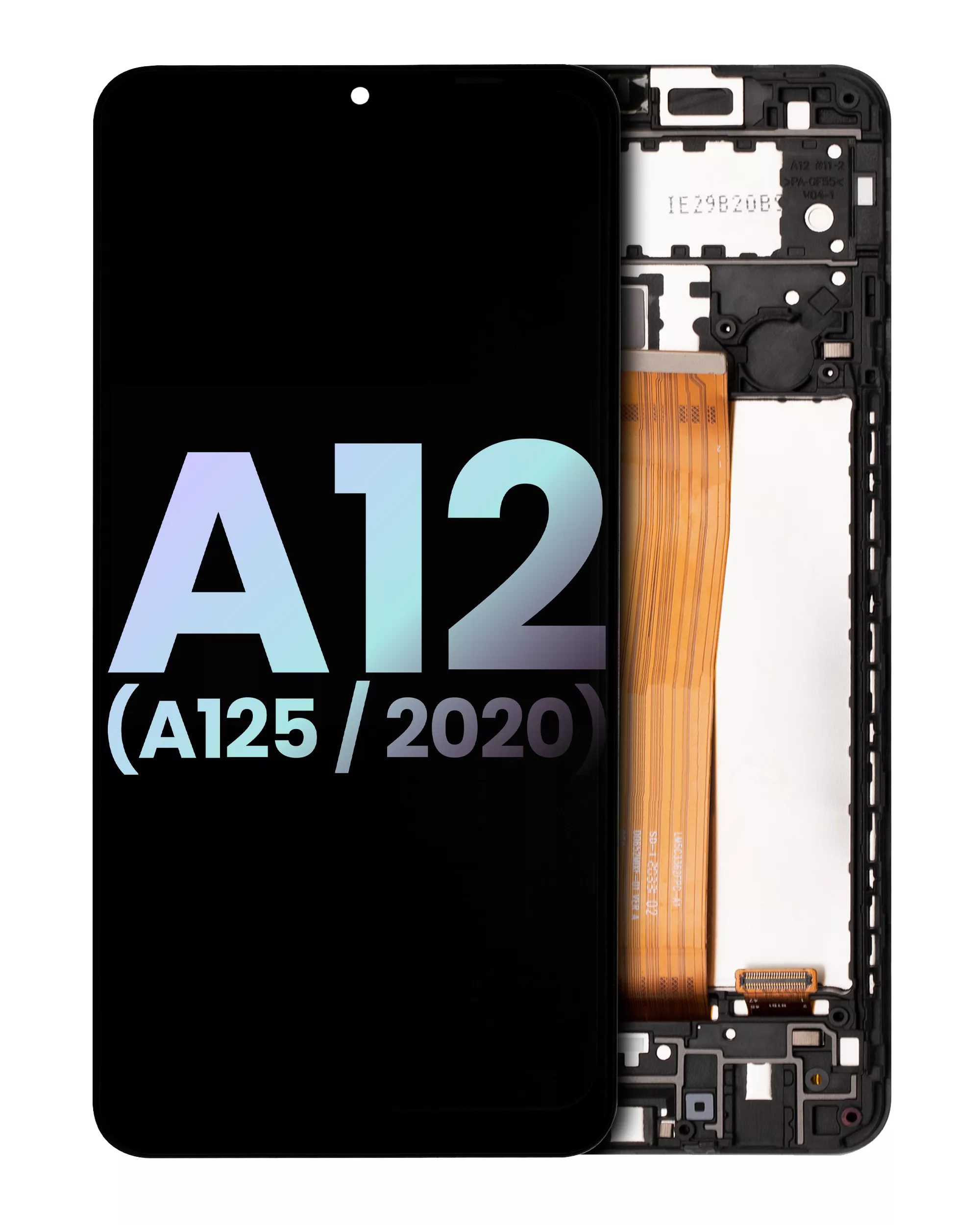 Display LCD completo con Frame per Samsung Galaxy A12 (A125 / 2020) (Service Pack) (tutti i colori)
