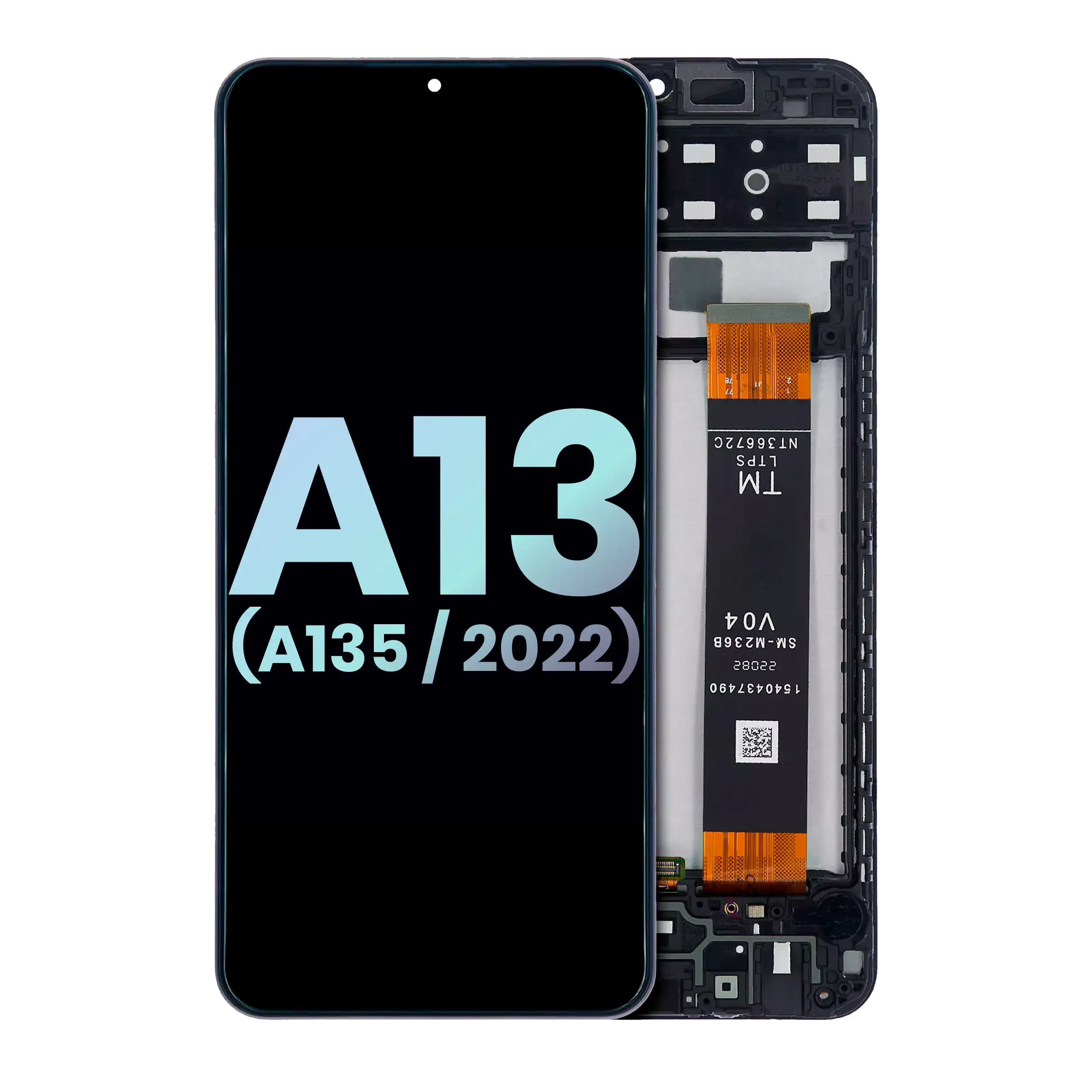 Display LCD completo con Frame per Samsung Galaxy A13 4G (A135 / 2022) (Service Pack) (tutti i colori)