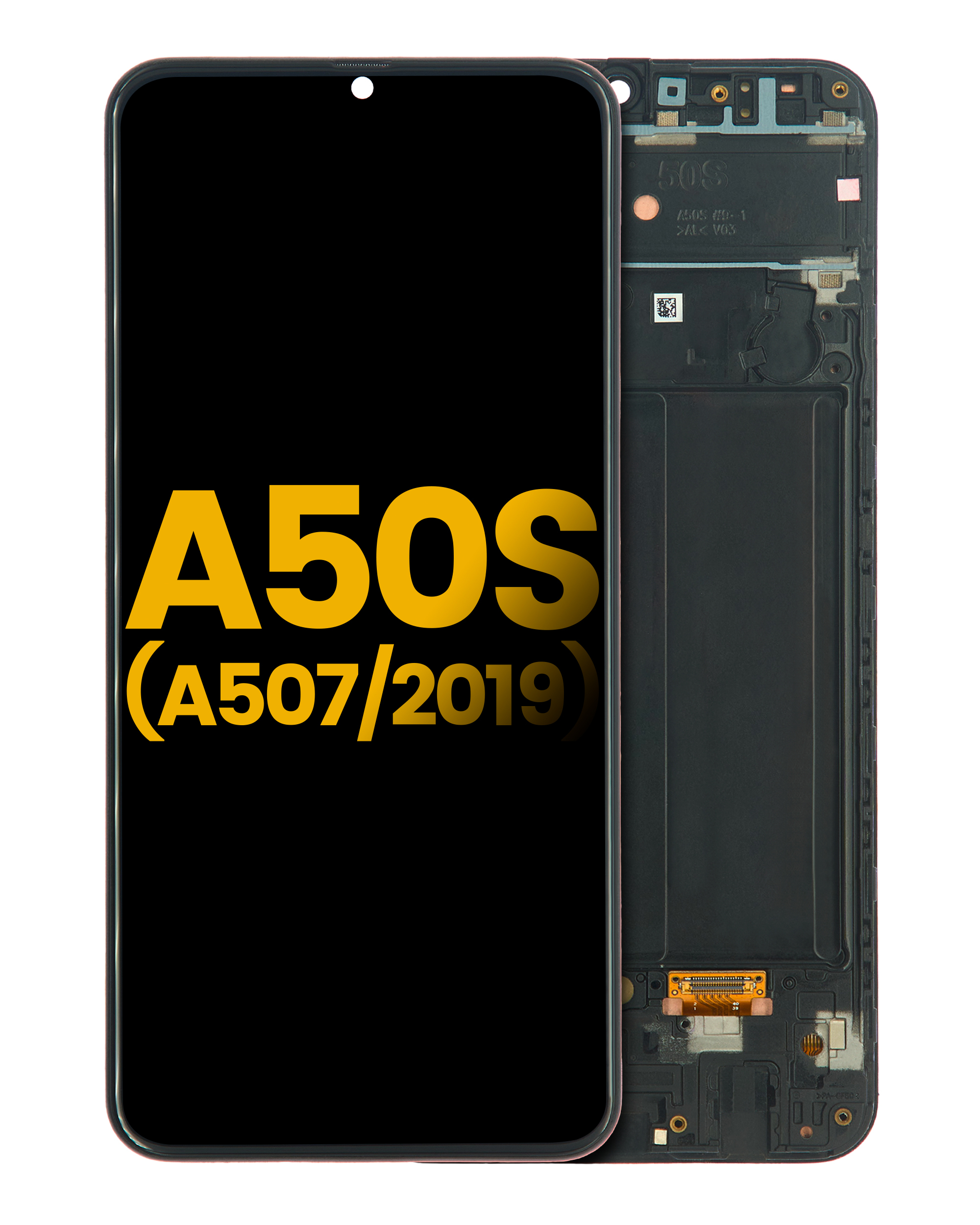 Display OLED completo con Frame per Samsung Galaxy A50s (Refurbished) (A507 / 2019) (tutti i colori)