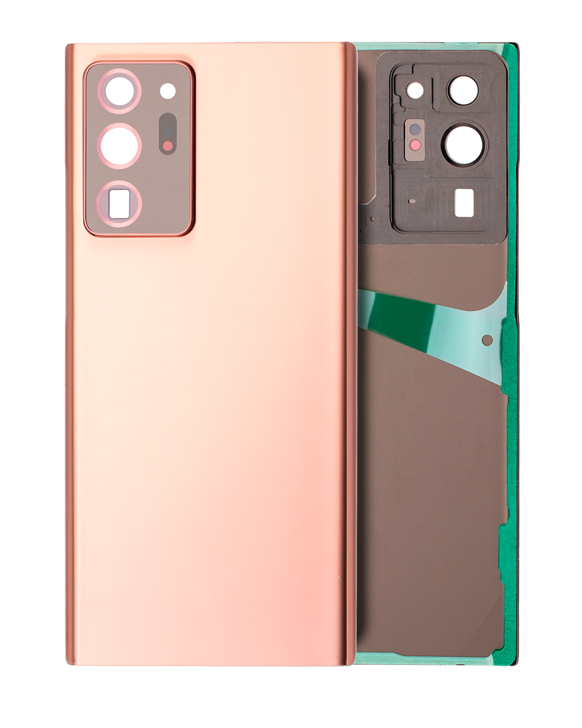 Back Cover Glass With Camera Lens per Samsung Galaxy Note 20 Ultra (No Logo) (Aftermarket Plus) (Mystic Bronze)